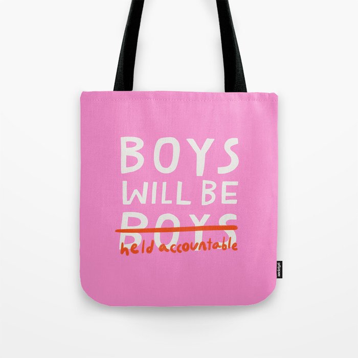 Boys Will Be Held Accountable Tote Bag Gallery Image 1
