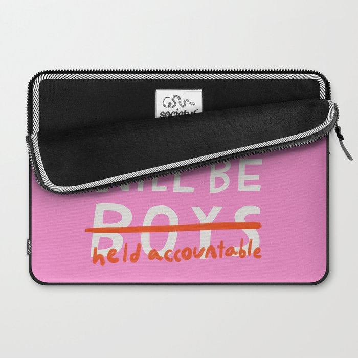 Boys Will Be Held Accountable Laptop Sleeve Gallery Image 2