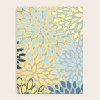 Modern, Color Block, Floral Prints, Blue and Yellow Notebook Gallery Image 4