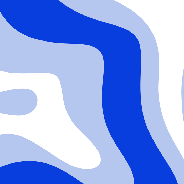 Modern Liquid Swirl Abstract Pattern Square Royal Blue, Light Blue, White Coffee Mug Gallery Image 2
