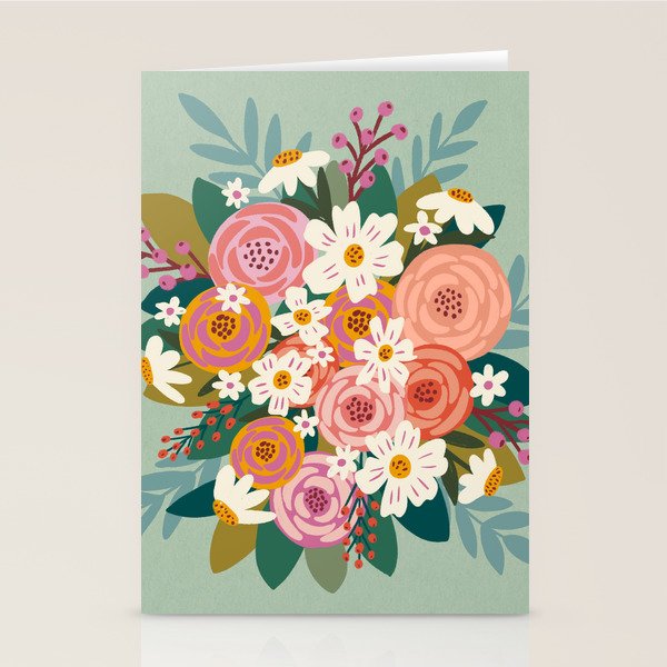Summer Bouquet  Stationery Card Gallery Image 1