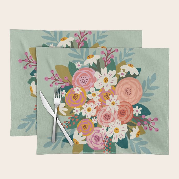 Summer Bouquet  Placemat Gallery Image 1