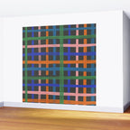 Dark plaid pattern Wall Mural Gallery Image 2
