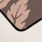 Heirloom Floral Block Print - Pink Brown Desk Mat Gallery Image 4