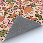 Hedgehog in the Autumn Print Rug Gallery Image 4