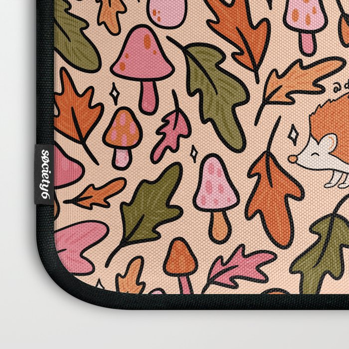 Hedgehog in the Autumn Print Laptop Sleeve Gallery Image 3