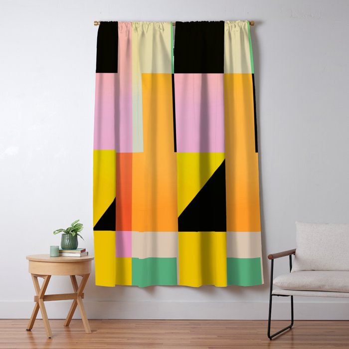 Modern Abstraction 6 Window Curtain Gallery Image 5