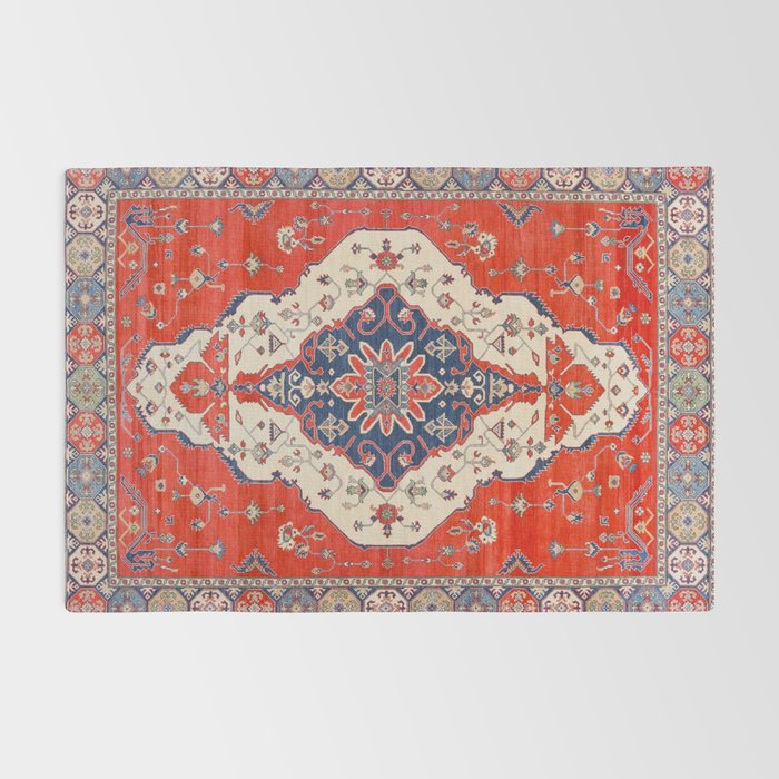 North And South Vine Red Medallion Kazak Persian Rug Rug Gallery Image 2
