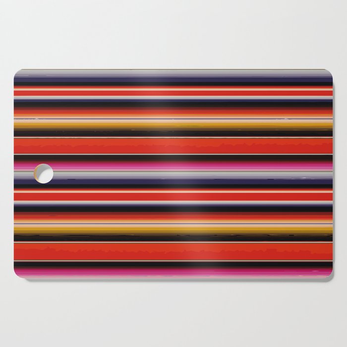Orange Sarape Saltillo Cutting Board Gallery Image 1