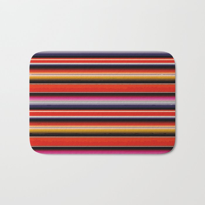 Orange Sarape Saltillo Bath Mat Gallery Image 1