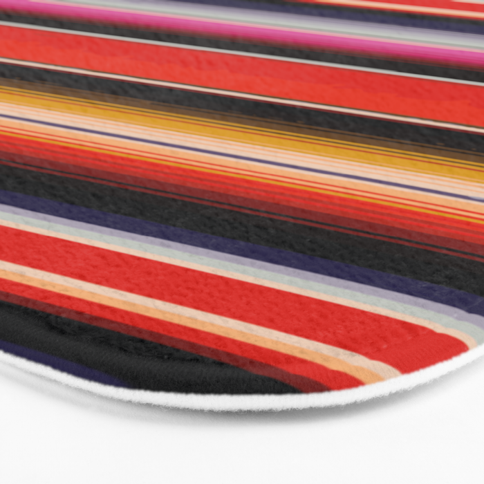Orange Sarape Saltillo Bath Mat Gallery Image 3