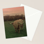 Scottish Highland Steer Stationery Card Gallery Image 2