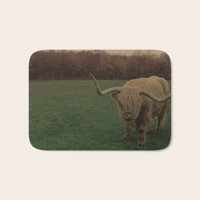 Scottish Highland Steer Bath Mat Gallery Image 1