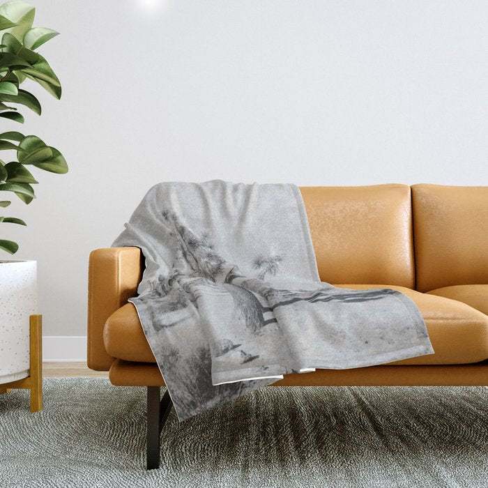 JOSHUA TREE VII / California Desert Throw Blanket Gallery Image 1