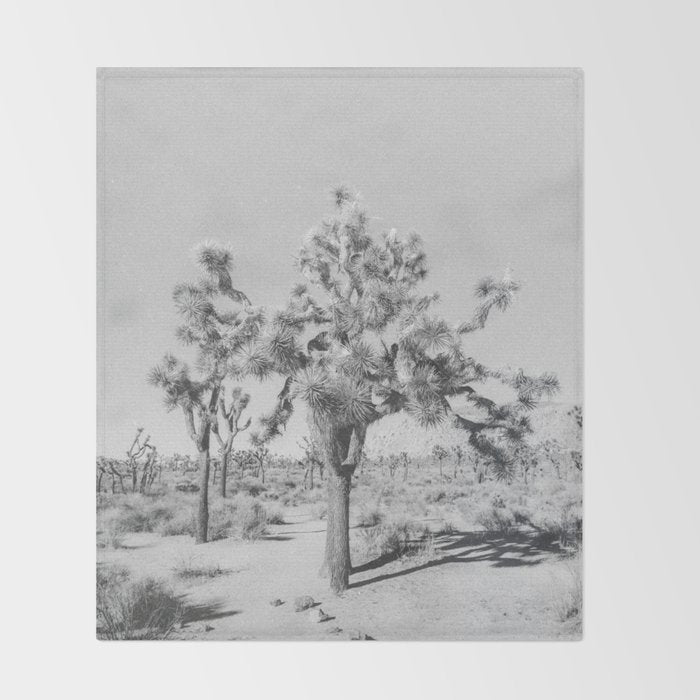 JOSHUA TREE VII / California Desert Throw Blanket Gallery Image 2