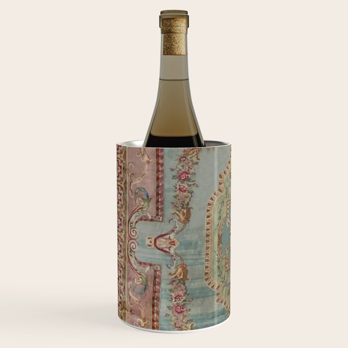 Antique French Rose Blue Aubusson  Wine Chiller Gallery Image 2