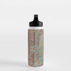 Antique French Rose Blue Aubusson  Water Bottle Gallery Image 3
