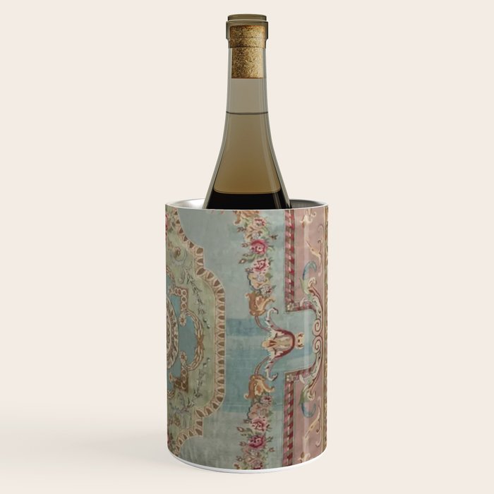 Antique French Rose Blue Aubusson  Wine Chiller Gallery Image 3