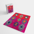 Moroccan Traditional Carpet Artwork Jigsaw Puzzle Gallery Image 2