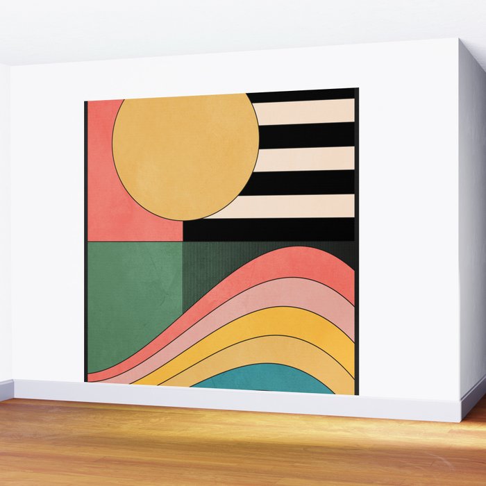Geometric Abstraction 46 Wall Mural Gallery Image 2