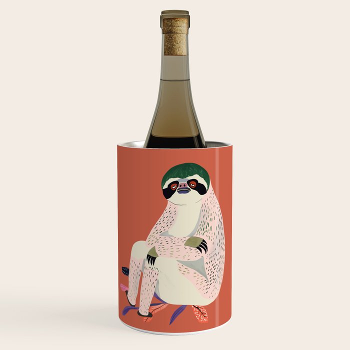 Just Slothin' Around Wine Chiller Gallery Image 1