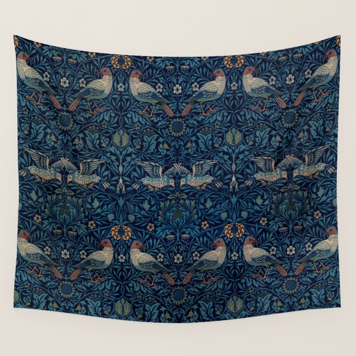 William Morris "Bird" Wall Tapestry Gallery Image 4