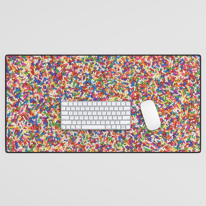 Rainbow Sprinkles Desk Mat Gallery Image 1