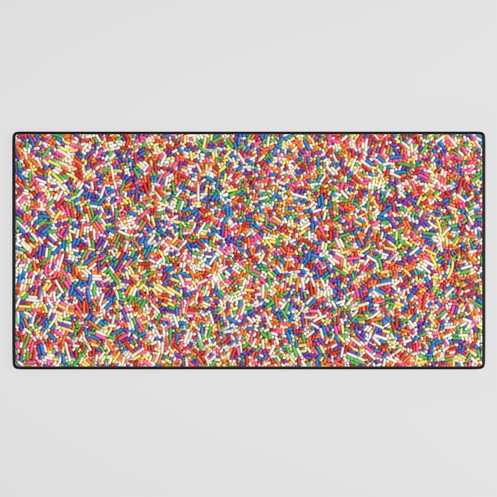 Rainbow Sprinkles Desk Mat Gallery Image 3