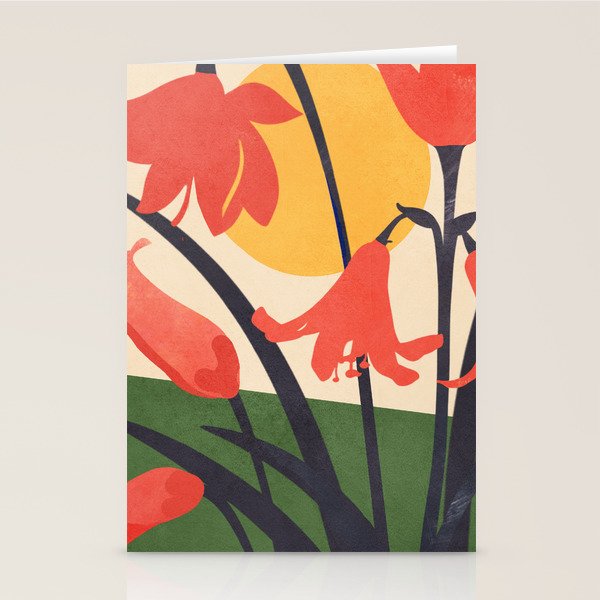 Colorful Bloomscape 2 Stationery Card Gallery Image 2