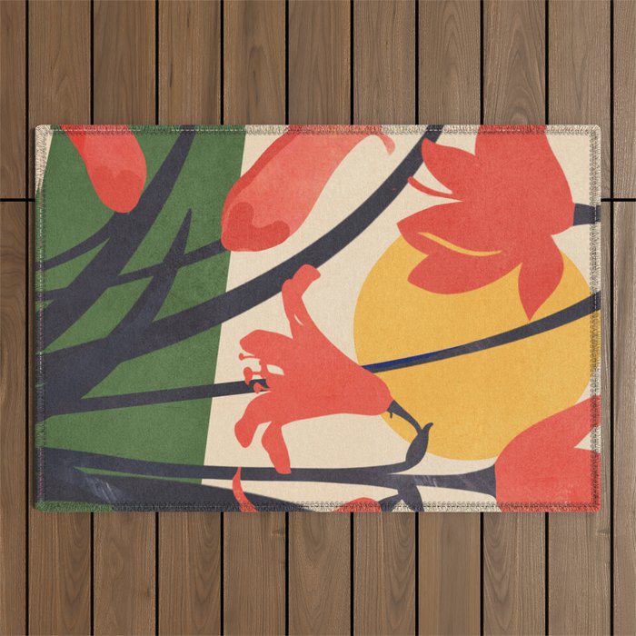 Colorful Bloomscape 2 Outdoor Rug Gallery Image 1