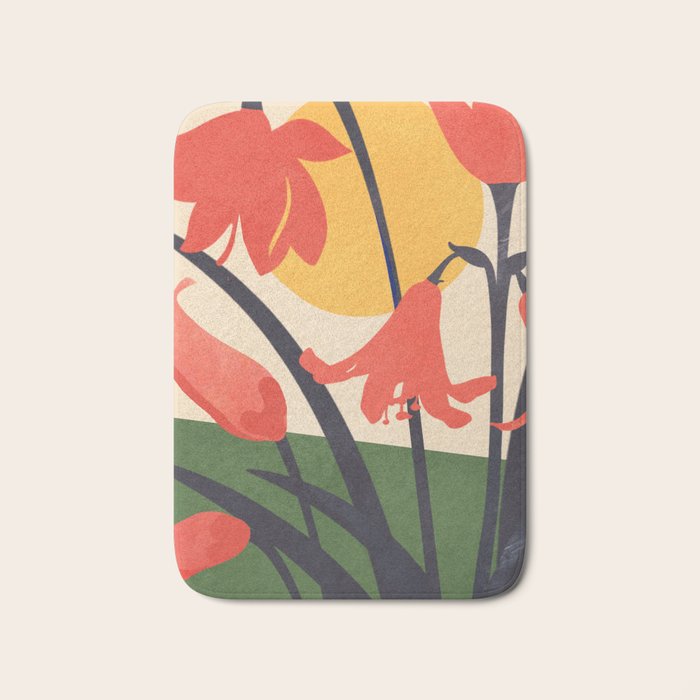 Colorful Bloomscape 2 Bath Mat Gallery Image 1