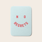 No Regrets | Minimal Typography Bath Mat Gallery Image 1
