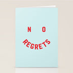 No Regrets | Minimal Typography Stationery Card Gallery Image 2