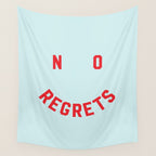 No Regrets | Minimal Typography Wall Tapestry Gallery Image 4