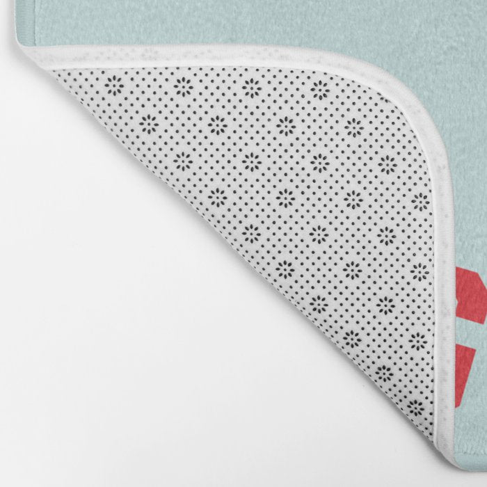 No Regrets | Minimal Typography Bath Mat Gallery Image 2