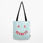 No Regrets | Minimal Typography Tote Bag Gallery Image 2