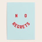 No Regrets | Minimal Typography Poster Gallery Image 4