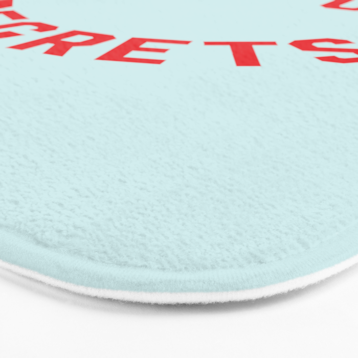 No Regrets | Minimal Typography Bath Mat Gallery Image 3