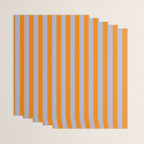 Lilac Clematis and Orange Stripes Wrapping Paper Gallery Image 3