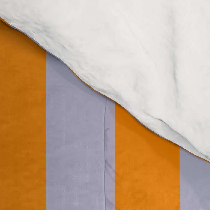 Lilac Clematis and Orange Stripes Comforter Gallery Image 4