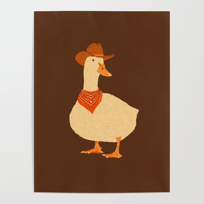 Bo The Cowboy Duck Poster Gallery Image 4