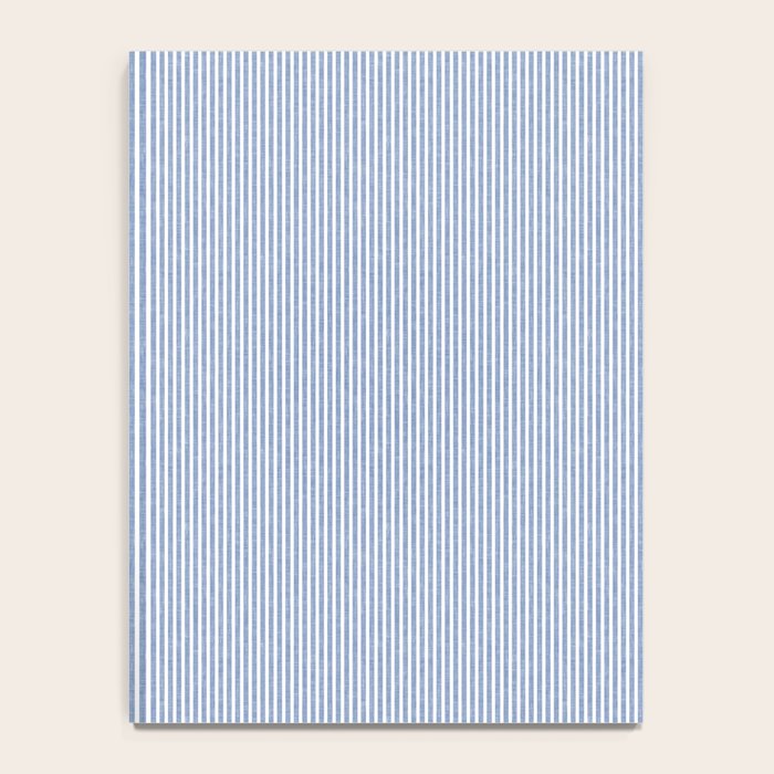 linen textured stripes - coastal blue Notebook Gallery Image 4