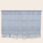 linen textured stripes - coastal blue Wall Hanging Gallery Image 1