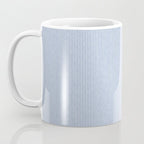 linen textured stripes - coastal blue Coffee Mug Gallery Image 3