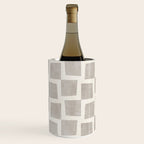Minimalist Pattern Beige Ivory White Wine Chiller Gallery Image 3