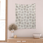 Minimalist Pattern Beige Ivory White Wall Tapestry Gallery Image 2