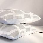 Minimalist Pattern Beige Ivory White Pillow Sham Gallery Image 3