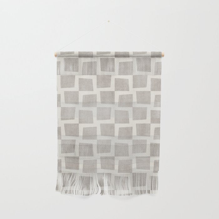 Minimalist Pattern Beige Ivory White Wall Hanging Gallery Image 1