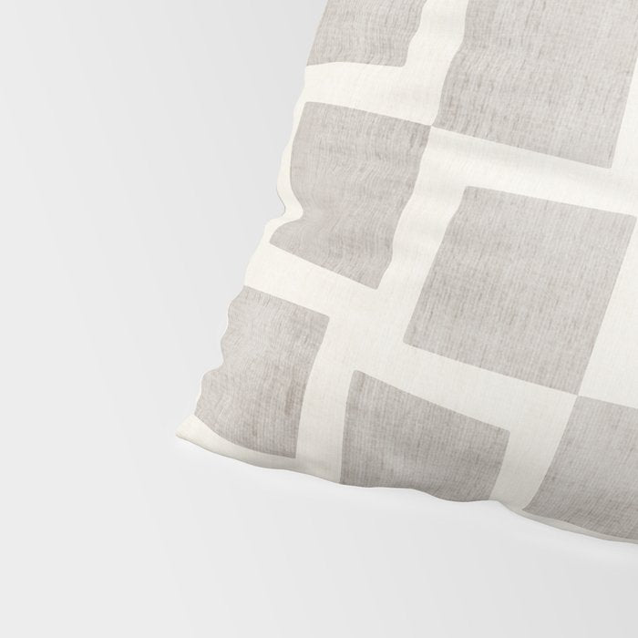 Minimalist Pattern Beige Ivory White Pillow Sham Gallery Image 4