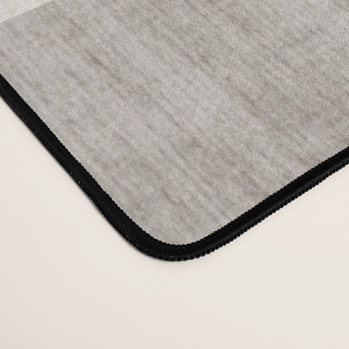 Minimalist Pattern Beige Ivory White Desk Mat Gallery Image 4